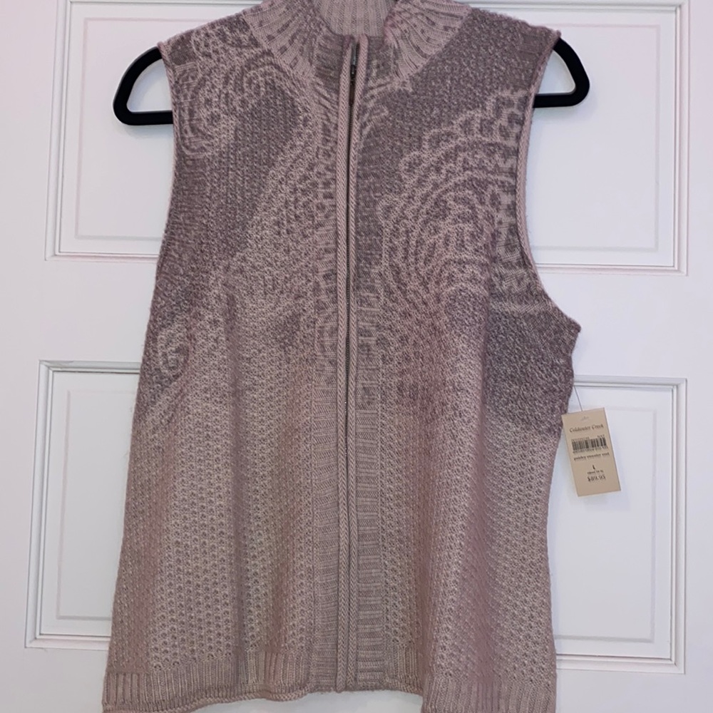 Paisley sweater vest
